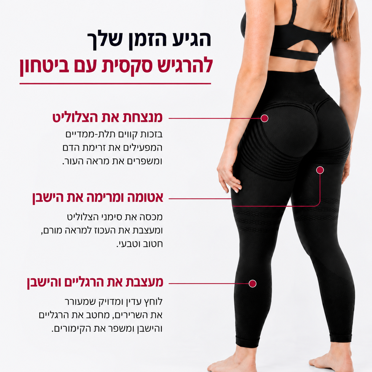 טייץ מעצב נגד צלוליט - Trimzy3D™