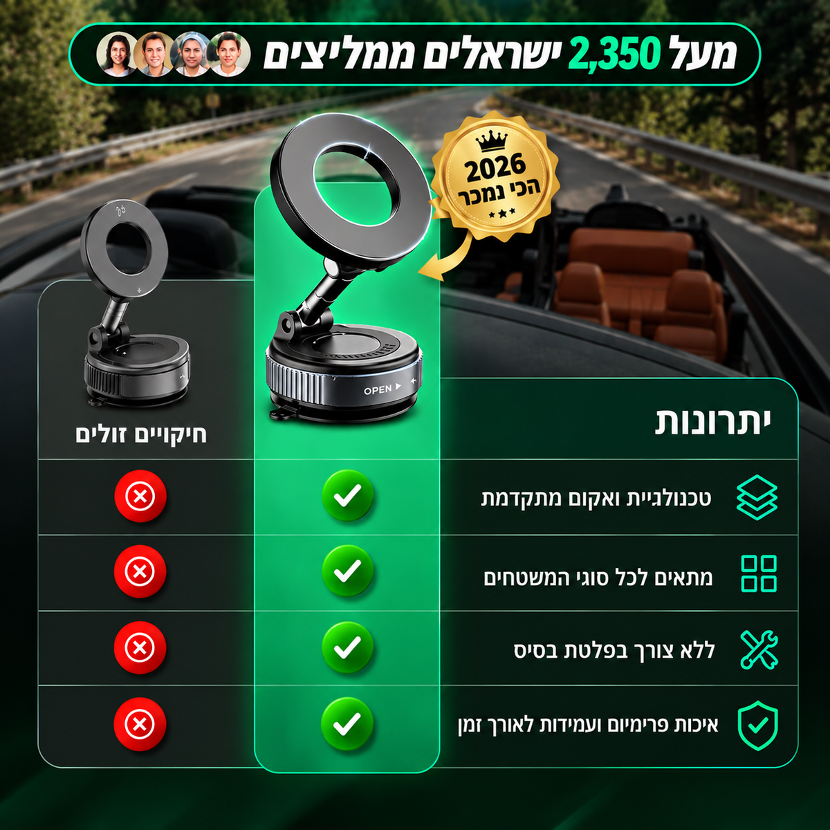 מעמד וואקום לטלפון